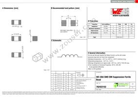 782422102 Datasheet Cover