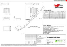 78438321010 Datasheet Cover