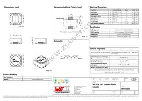 784771330 Datasheet Cover