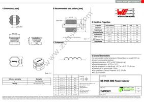 784773022 Datasheet Cover