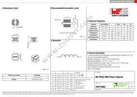 784775082 Datasheet Cover