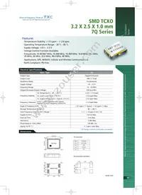 7Q-38.400MDG-T Datasheet Cover