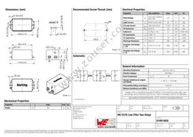 810913020 Datasheet Cover