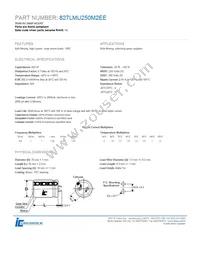 827LMU250M2EE Datasheet Cover