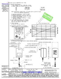 830AS03175 Datasheet Cover