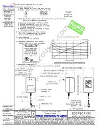 830AS04150 Datasheet Cover