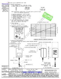 830AS06125 Datasheet Cover