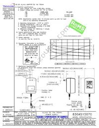 830AS15070 Datasheet Cover