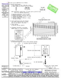 835AS12100 Datasheet Cover