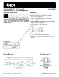 840001BGLFT Datasheet Cover