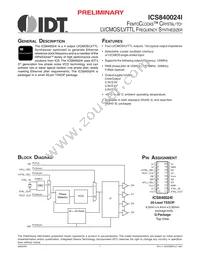 840024AGILFT Datasheet Cover