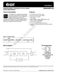 843081AGI-33LFT Datasheet Cover