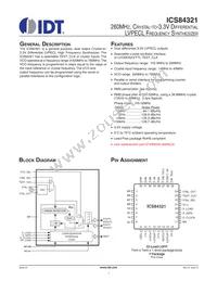 84321AYLFT Datasheet Cover