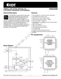 84329BVLFT Datasheet Cover