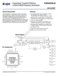 8440258AKI-45LFT Datasheet Cover