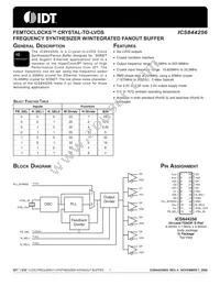 844256BGLFT Datasheet Cover