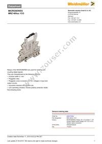 8556110000 Datasheet Cover