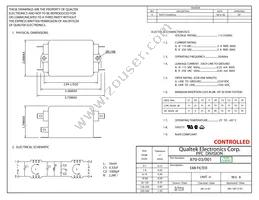 870-03/001 Datasheet Cover