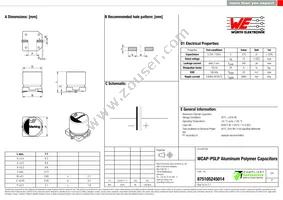 875105245014 Datasheet Cover