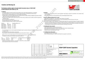 885012005010 Datasheet Page 5