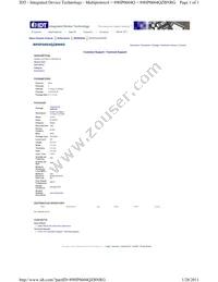 89HP0604QZBNRG Datasheet Cover