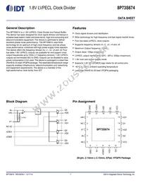 8P73S674NLGI Datasheet Cover