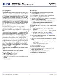 8T49N243NLGI Datasheet Cover