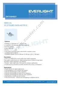 91-21SURC/S530-A3/TR10 Datasheet Cover