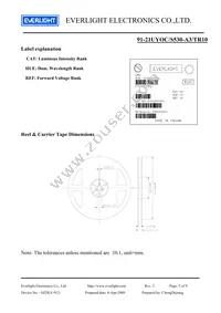 91-21UYOC/S530-A3/TR10 Datasheet Page 5
