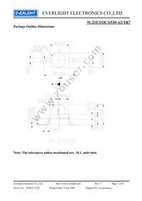 91-21UYOC/S530-A3/TR7 Datasheet Page 2