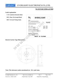 91-21UYOC/S530-A3/TR9 Datasheet Page 5