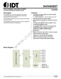 92HD68E1X5NDGXZAX8 Datasheet Cover