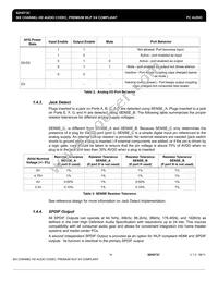 92HD73C1X5PRGXB2X8 Datasheet Page 14