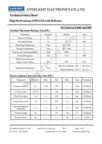 93-21SUGC/S400-A6/TR8 Datasheet Page 3