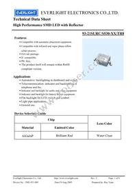 93-21SURC/S530-A3/TR8 Datasheet Cover