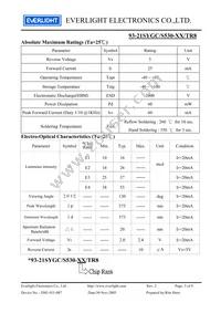 93-21SYGC/S530-E2/TR8 Datasheet Page 3