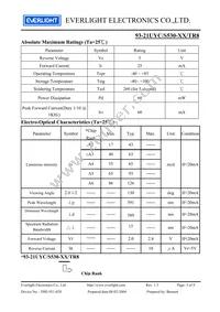 93-21UYC/S530-A3/TR8 Datasheet Page 3