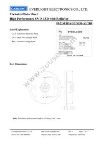 93-22SURSYGC/S530-A3/TR8 Datasheet Page 7