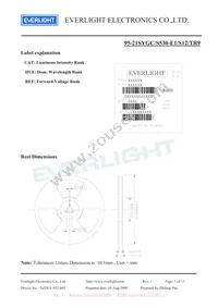 95-21SYGC/S530-E1/S12/TR9 Datasheet Page 5