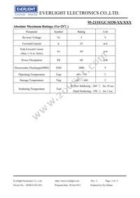 95-21SYGC/S530-E2/TR10 Datasheet Page 3