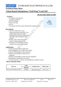 95-21UYOC/S530-A3/TR7 Datasheet Cover