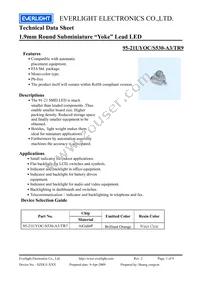 95-21UYOC/S530-A3/TR9 Datasheet Cover