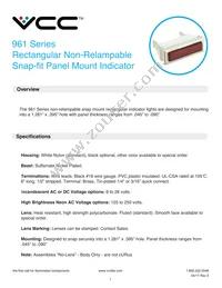 961870A90WRN Datasheet Cover