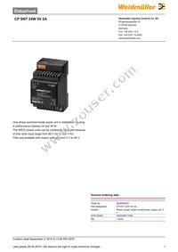 9928890005 Datasheet Cover