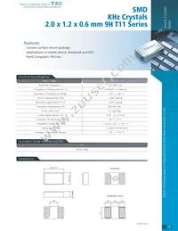 9HT11-32.768KEZY-T Datasheet Cover