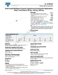 A102K15X7RH5TAAV Datasheet Cover