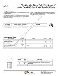 A1351KKTTN-T Datasheet Page 3