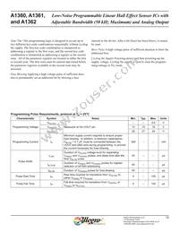 A1360LKTTN-T Datasheet Page 16