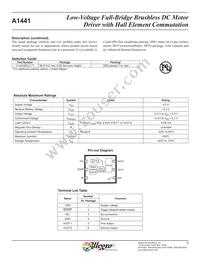 A1441EELLT-T Datasheet Page 3