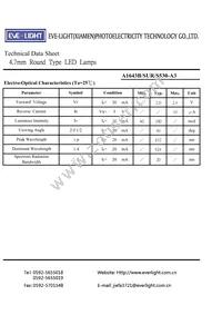 A1643B/SUR/S530-A3 Datasheet Page 4